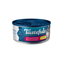 Load image into Gallery viewer, Blue Buffalo Tastefuls Adult Flaked Fish &amp; Shrimp Entree in Gravy Wet Cat Food