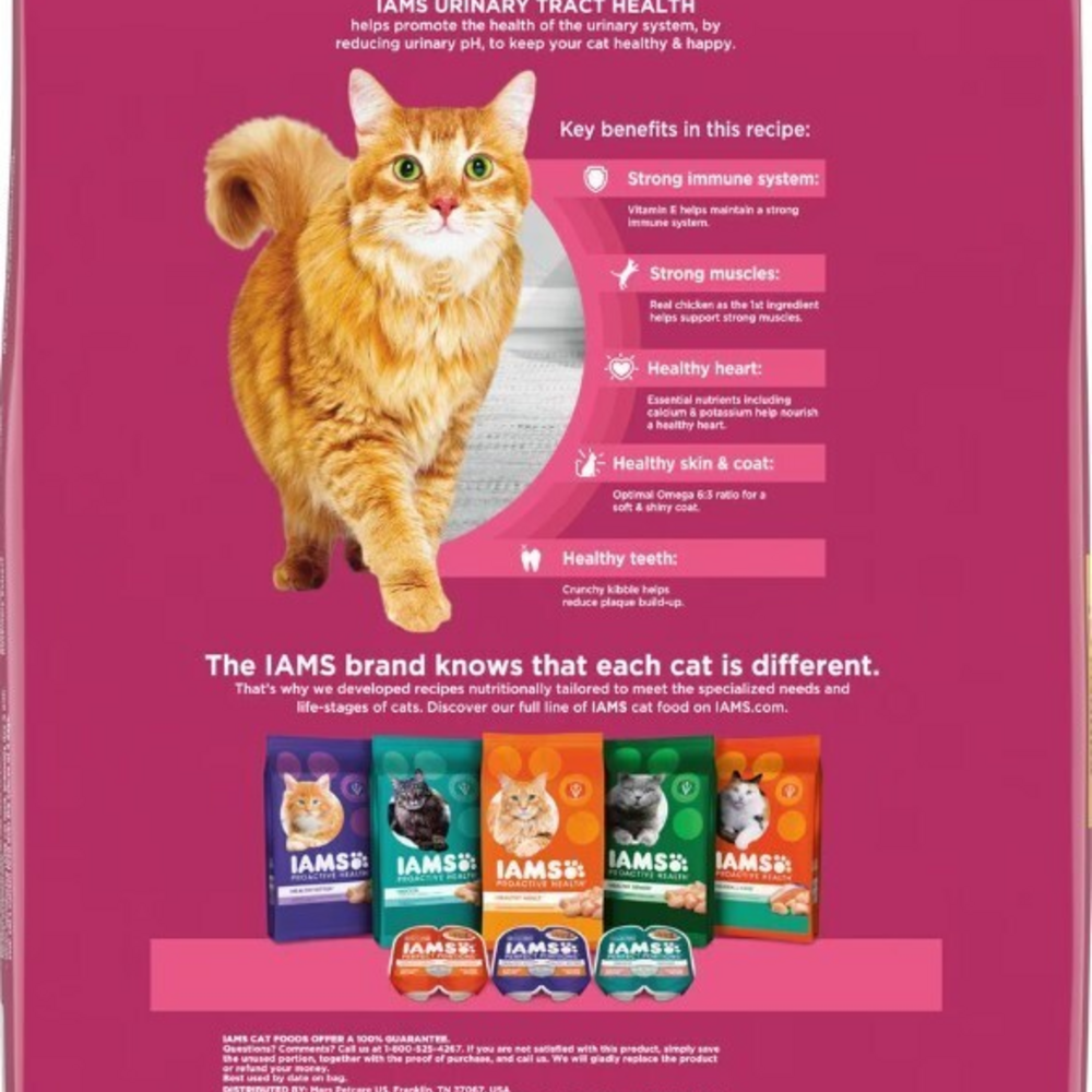 Iams Proactive Health Adult Urinary Tract Healthy With Chicken Cat Kibble Dry Cat Food