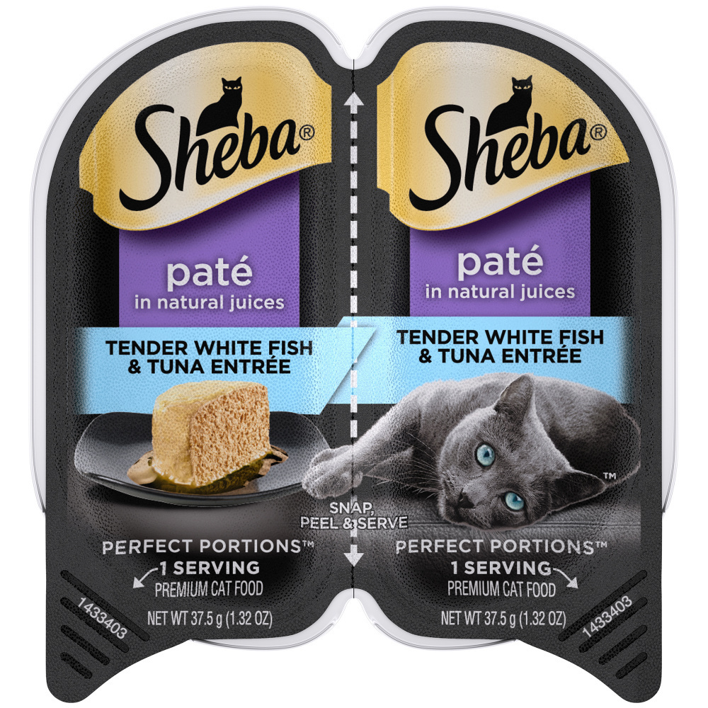 
                  
                    Sheba Pat Tender Whitefish & Tuna Entre Perfect Portions Twin Pack Wet Cat Food
                  
                