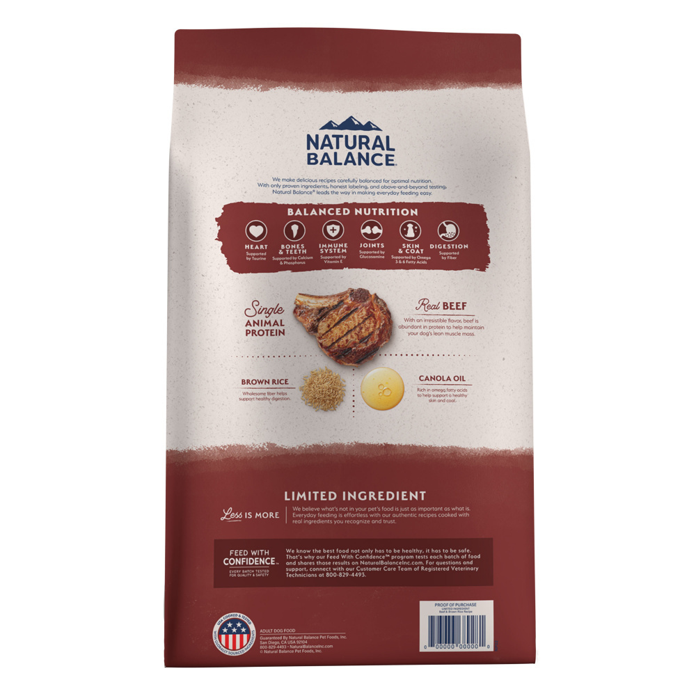 
                  
                    Natural Balance Limited Ingredient Beef & Brown Rice Recipe Dry Dog Food
                  
                