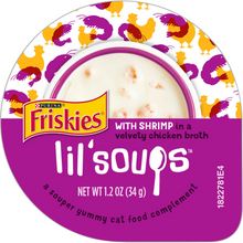 Load image into Gallery viewer, Friskies Natural Grain-Free Lil&#39; Soups With Shrimp In Chicken Broth Cat Food Compliment