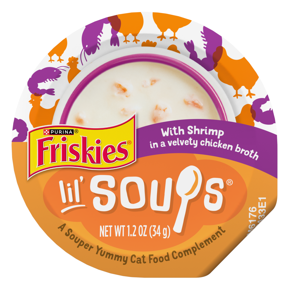 Purina Friskies Lil' Soups Grain Free Shrimp in Chicken Broth Wet Cat Food