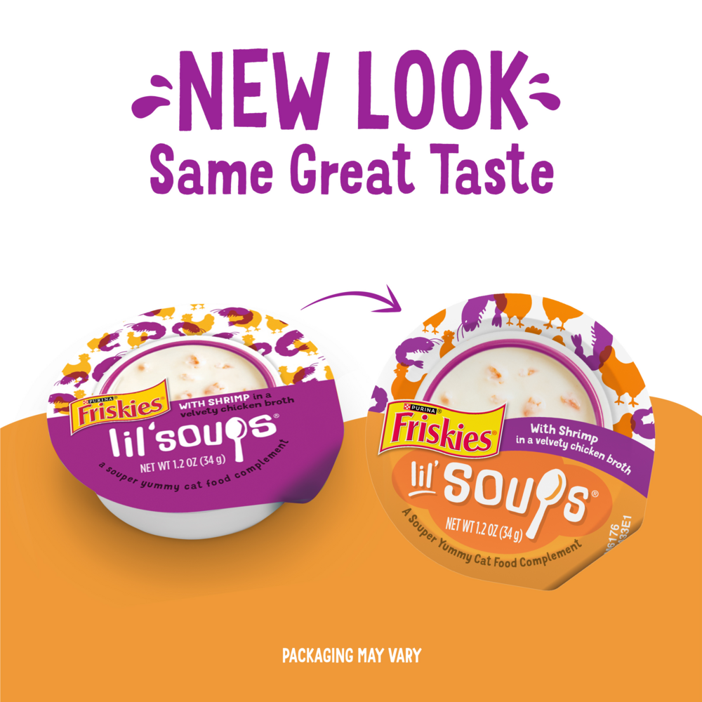Purina Friskies Lil' Soups Grain Free Shrimp in Chicken Broth Wet Cat Food