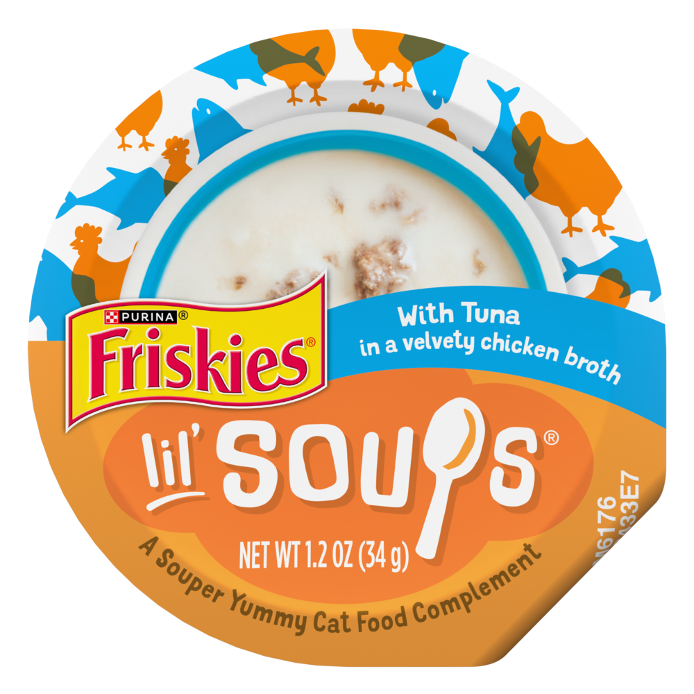 Friskies Natural Grain-Free Lil' Soups With Tuna In Chicken Broth Cat Food Compliment