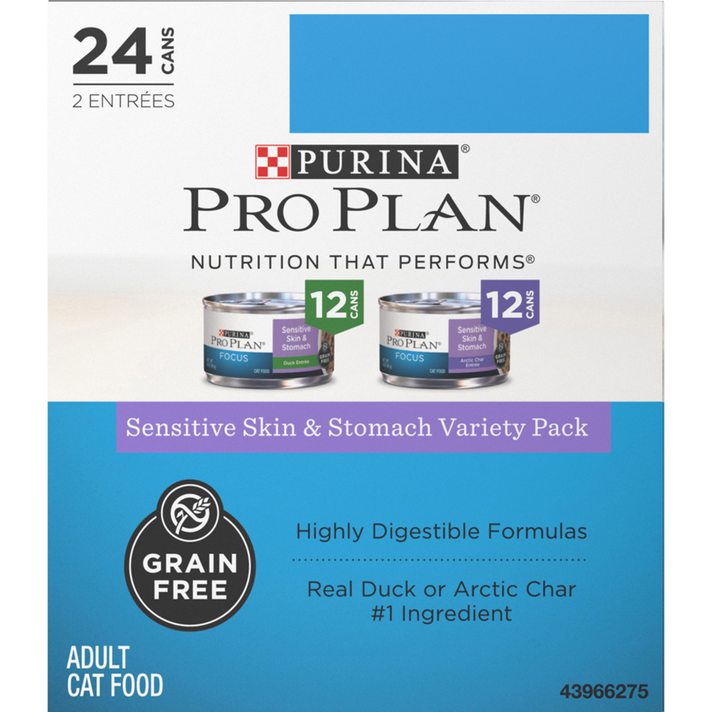 
                  
                    Purina Pro Plan Focus Sensitive Skin & Stomach Poultry & Seafood Favorites Variety Pack Wet Cat Food
                  
                