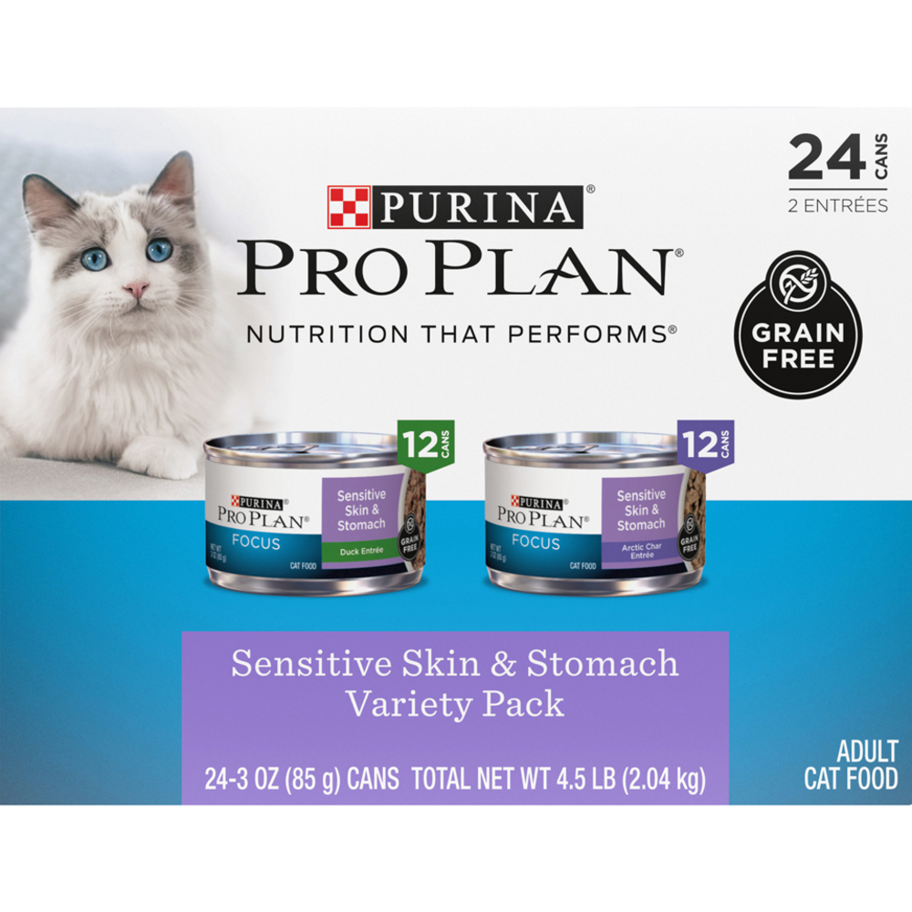 
                  
                    Purina Pro Plan Focus Sensitive Skin & Stomach Poultry & Seafood Favorites Variety Pack Wet Cat Food
                  
                