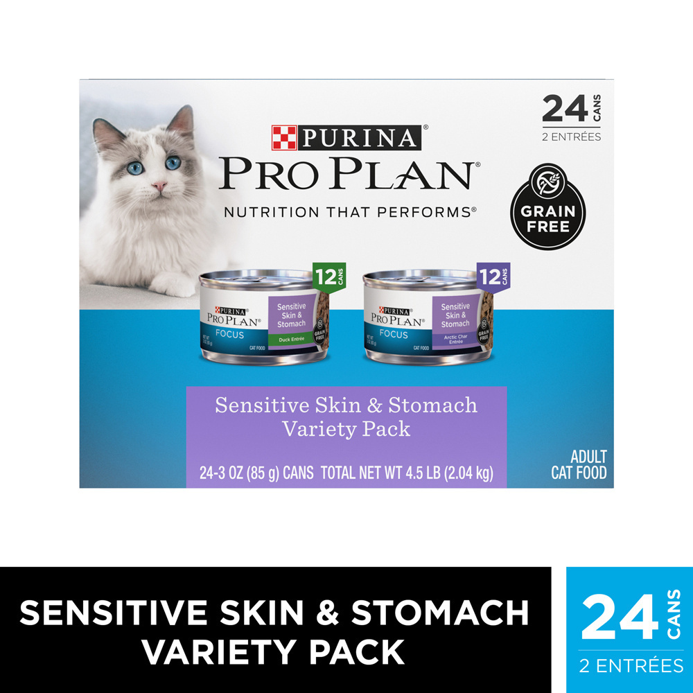 
                  
                    Purina Pro Plan Focus Sensitive Skin & Stomach Poultry & Seafood Favorites Variety Pack Wet Cat Food
                  
                