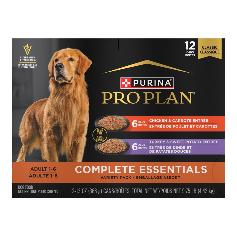Purina Pro Plan Complete Essentials Grain Free Poultry Variety Pack Wet Dog Food