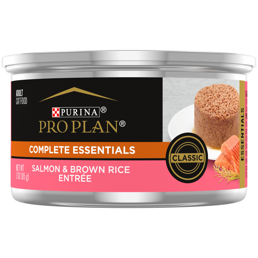 Purina Pro Plan Complete Essentials Pate Salmon and Brown Rice Wet Cat Food