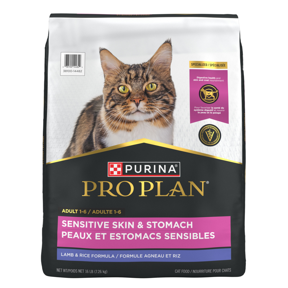 ProPlan Sensitive Skin & Stomach Turkey and Oatmeal Dry Cat Food
