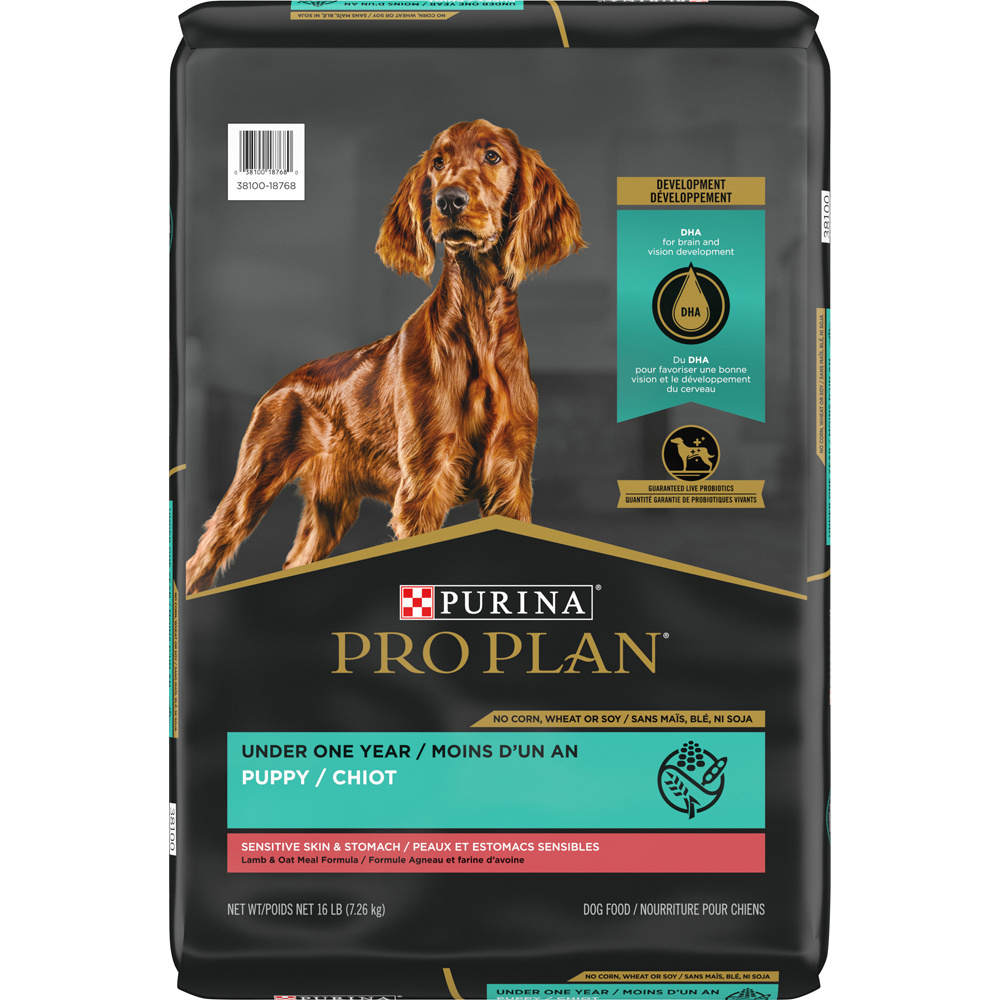 Purina Pro Plan Sensitive Skin & Stomach Lamb & Oatmeal Dry Puppy Food
