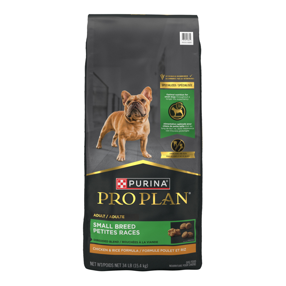 Purina Pro Plan Shredded Blend Chicken and Rice Small Breed Dry Dog Food