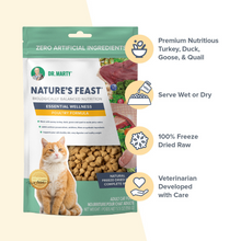 Load image into Gallery viewer, Dr. Marty Nature&#39;s Feast Essential Wellness  Poultry Freeze Dried Raw Cat Food