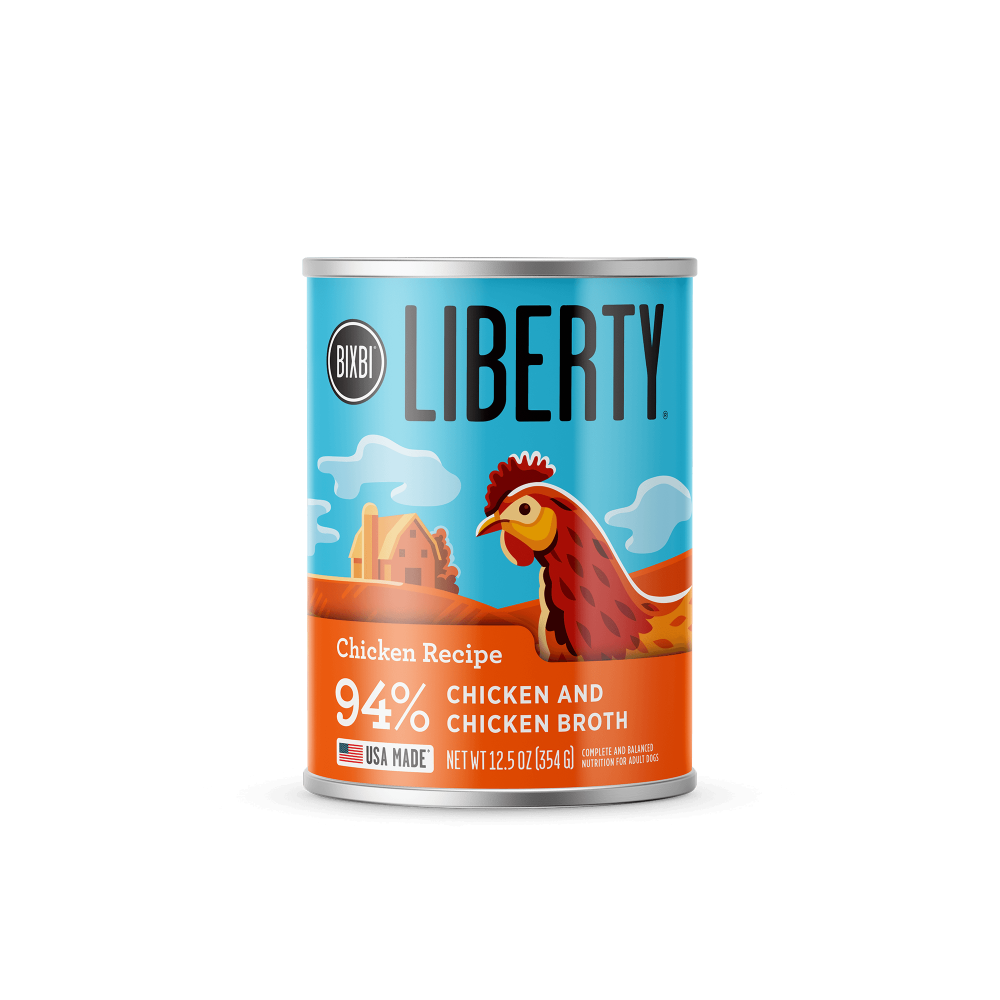 Bixbi Liberty Chicken Recipe Canned Wet Dog Food