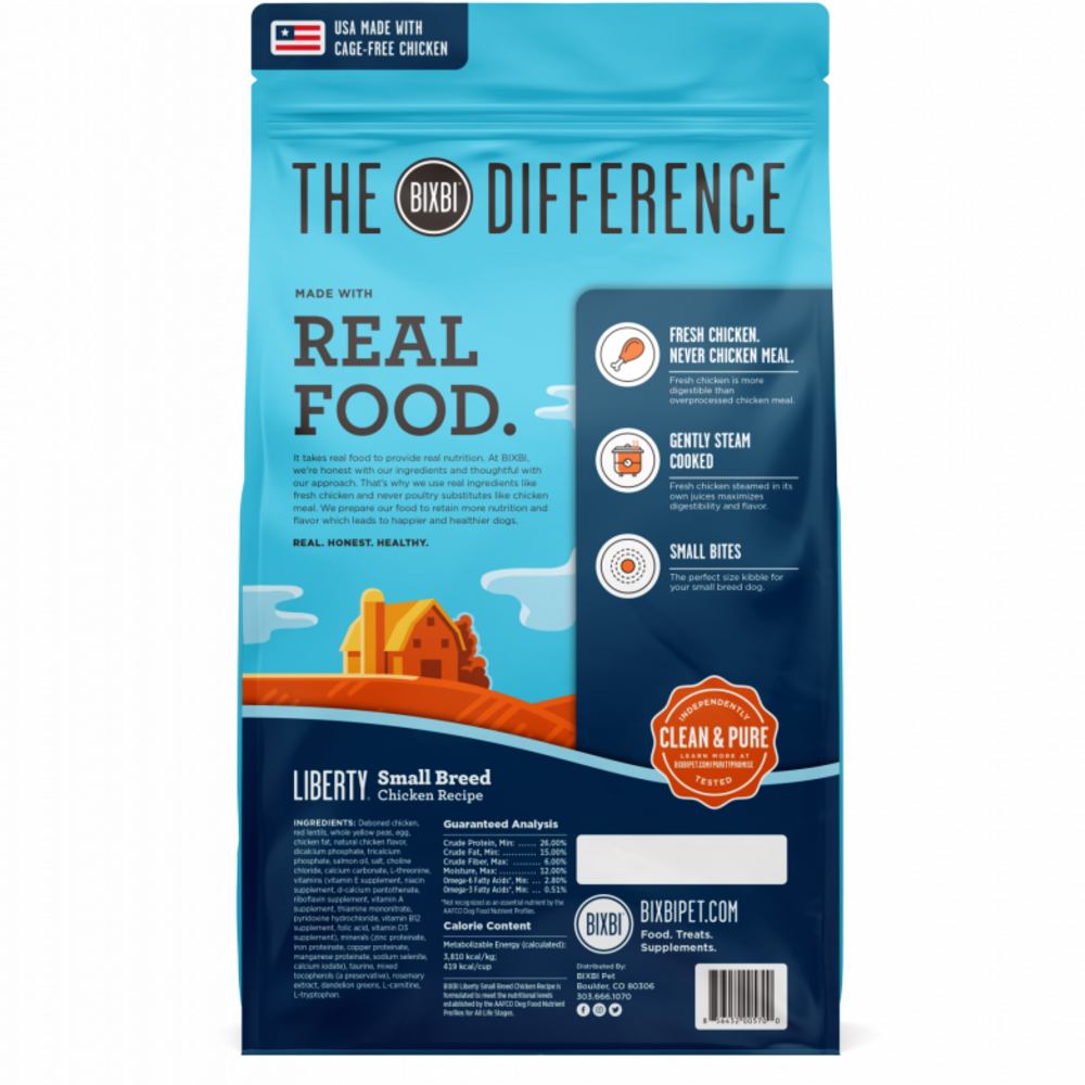 
                  
                    Bixbi Liberty Chicken Small Breed Kibble
                  
                