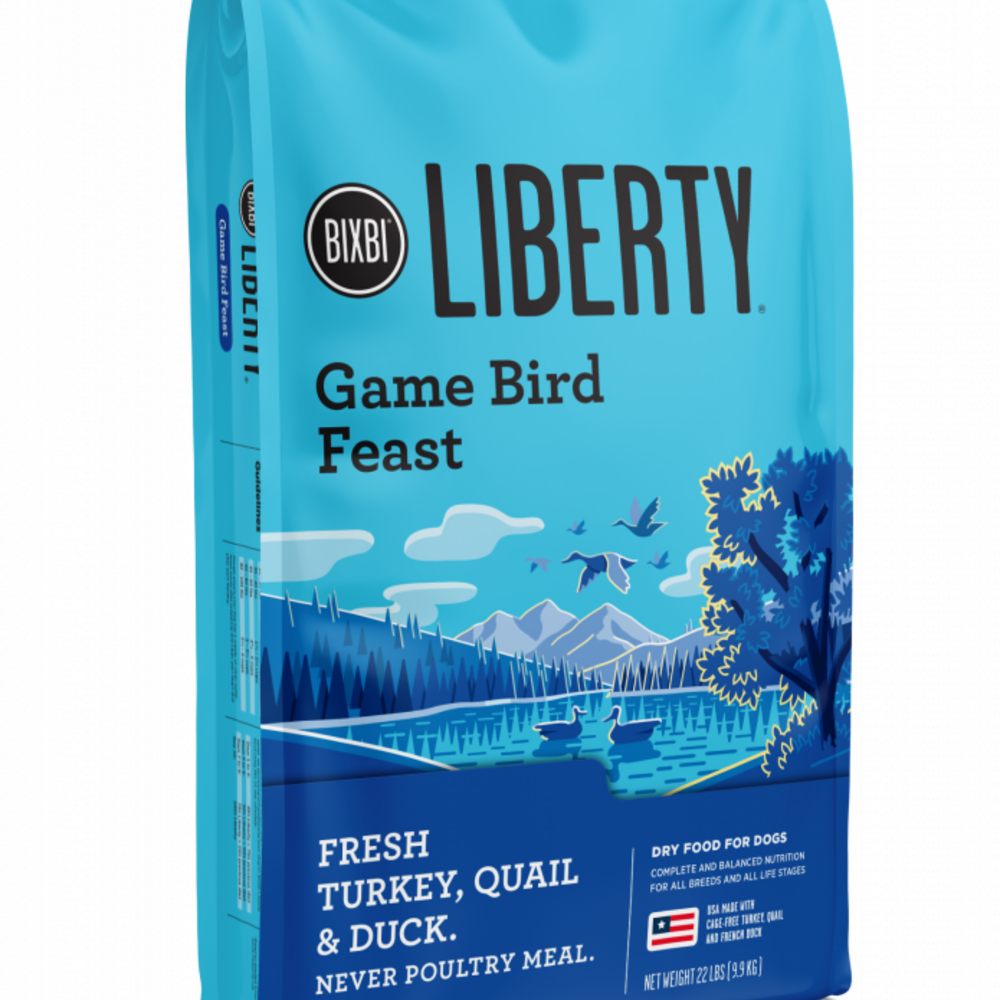 
                  
                    Bixbi Liberty Gamebird Feast (Turkey, Quail, Duck) Kibble Dog Food
                  
                