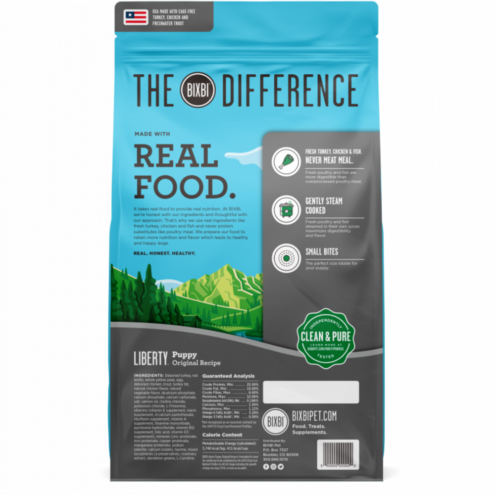 Bixbi Liberty Original Recipe Puppy Kibble