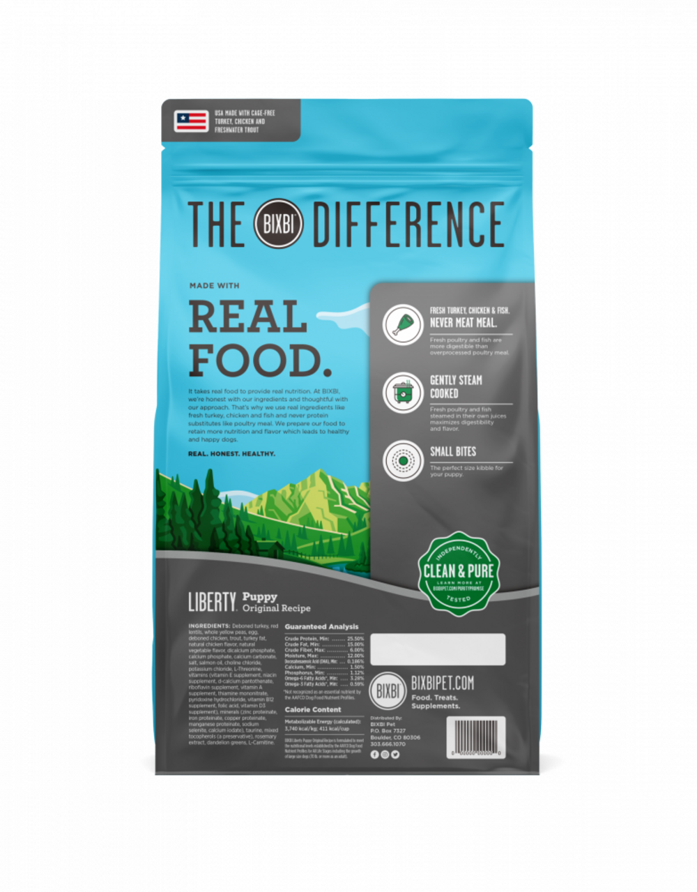 Bixbi Liberty Original Recipe Puppy Kibble