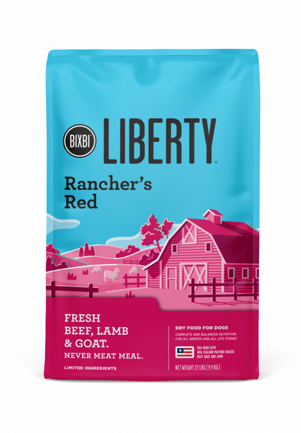 Bixbi Liberty Rancher's Red (Beef, Lamb, Goat) Kibble Dog Food
