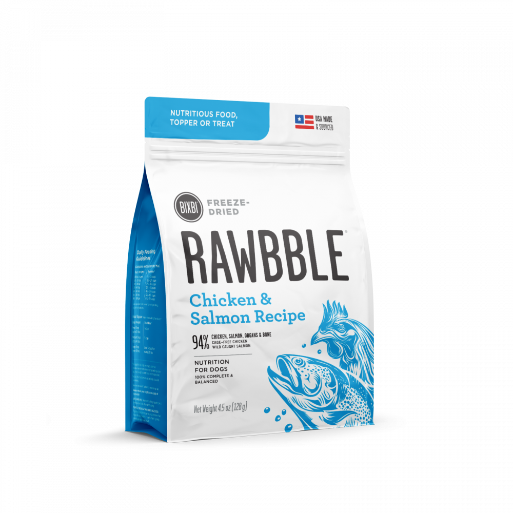 Bixbi Rawbble Freeze Dried Chicken & Salmon Dog Food
