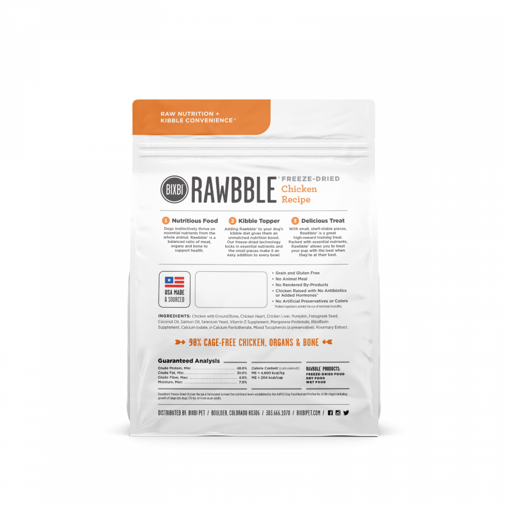 
                  
                    BIXBI Rawbble Freeze Dried Chicken
                  
                