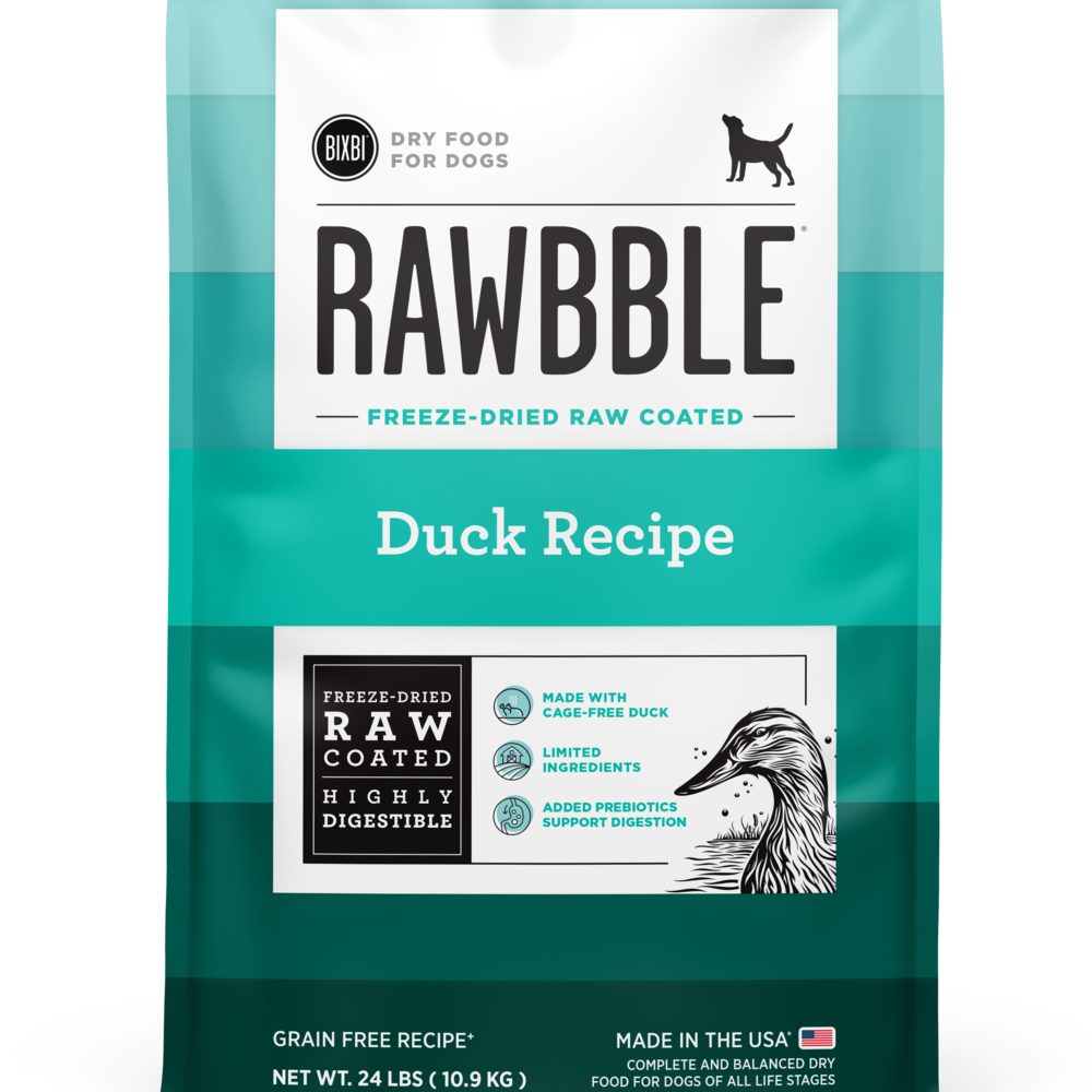 Bixbi Rawbble Kibble Grain Free Duck Dog Food
