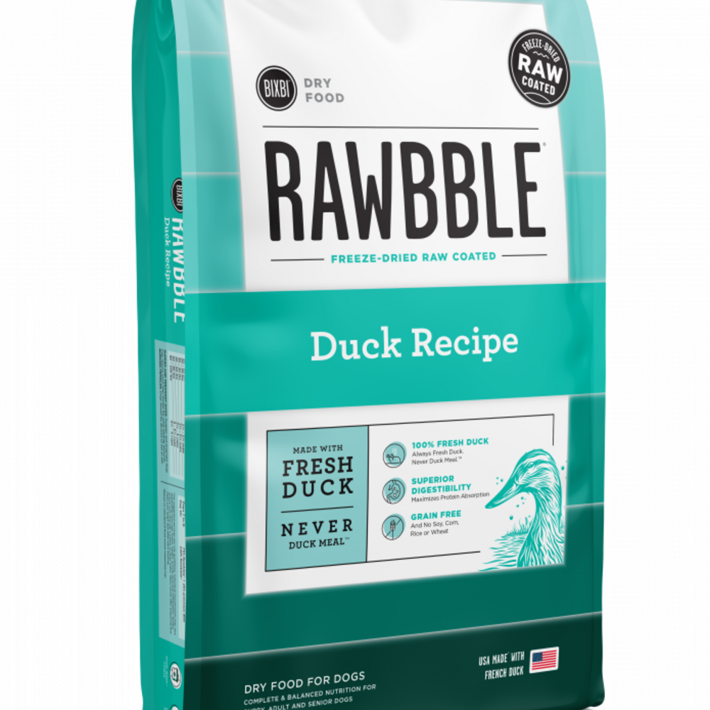 Bixbi Rawbble Kibble Grain Free Duck Dog Food