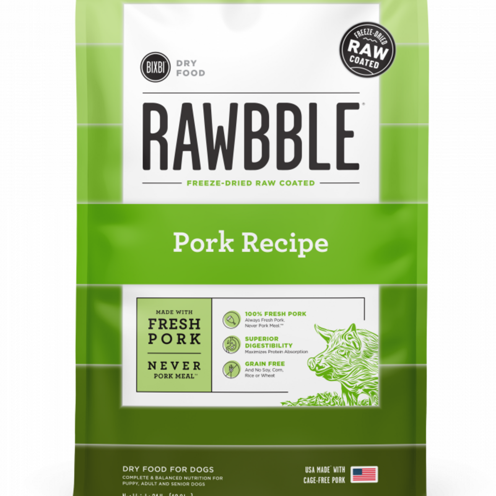 Bixbi Rawbble Kibble Grain Free Pork Dog Food