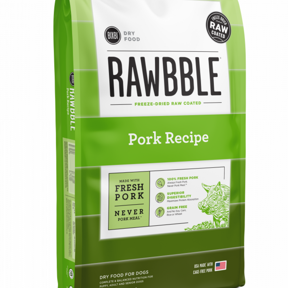 Bixbi Rawbble Kibble Grain Free Pork Dog Food