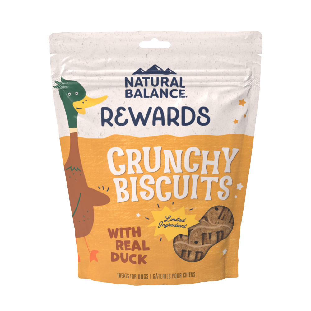 
                  
                    Natural Balance Rewards Crunchy Biscuits With Real Duck Dog Treats
                  
                