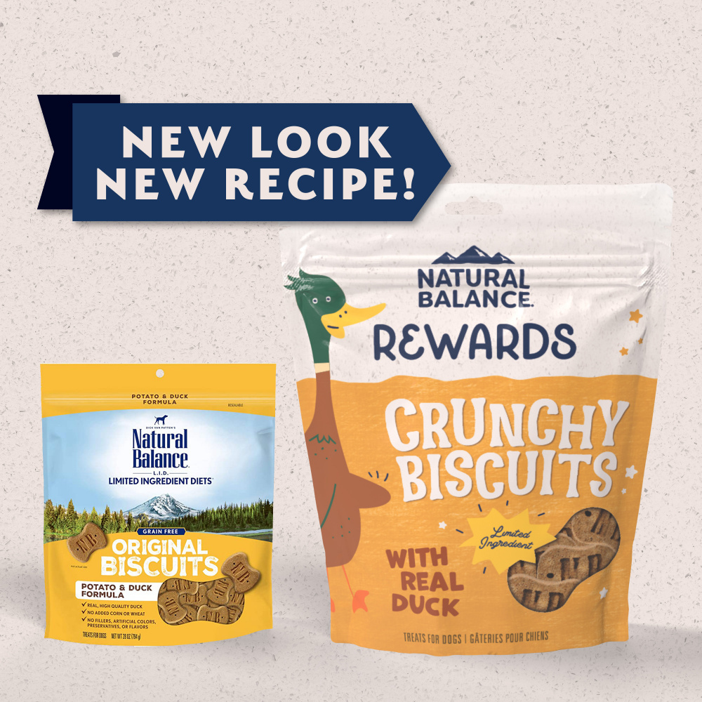 
                  
                    Natural Balance Rewards Crunchy Biscuits With Real Duck Dog Treats
                  
                