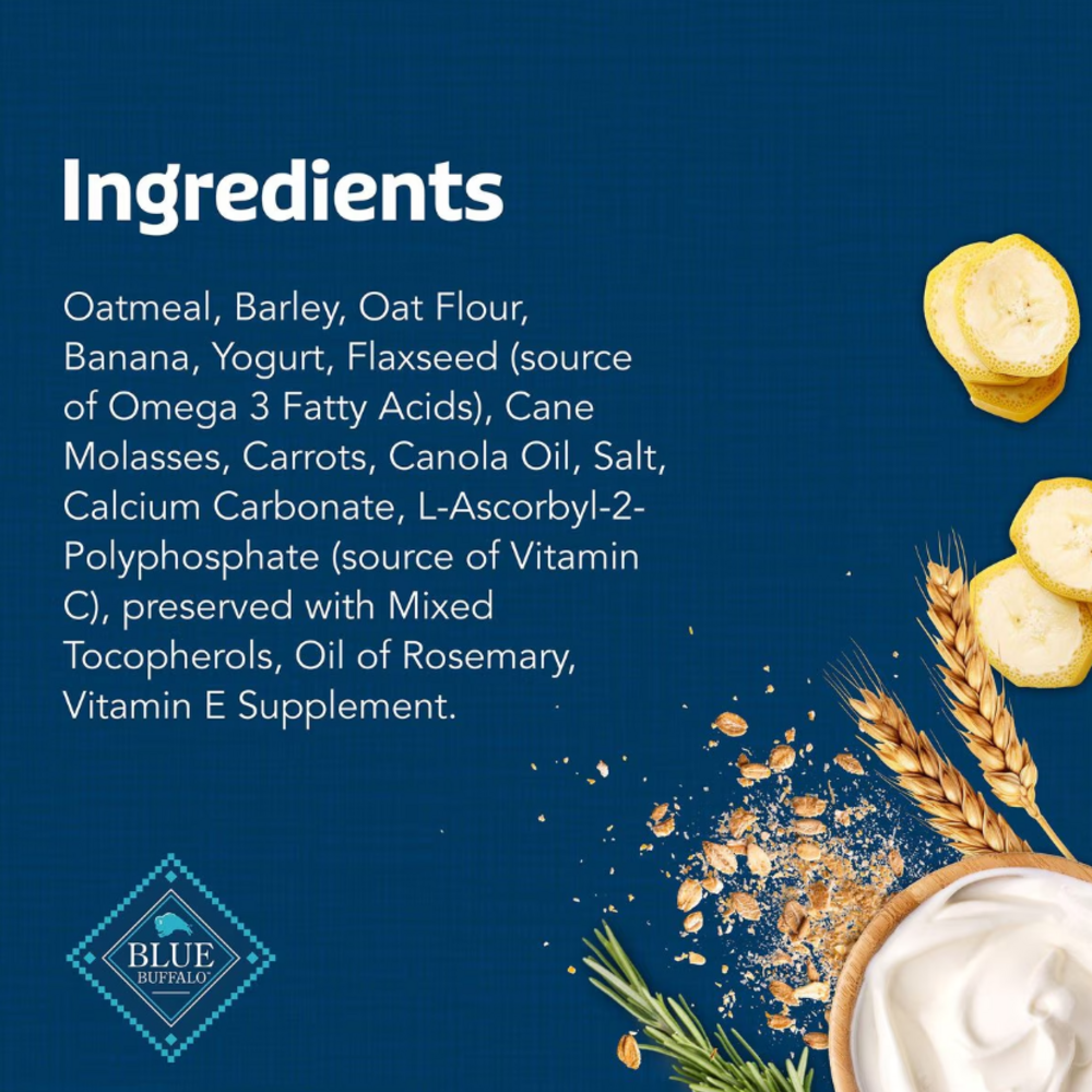 
                  
                    Blue Health Bars Baked With Banana & Yogurt Dog Treats
                  
                