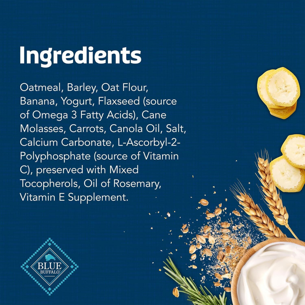 
                  
                    Blue Health Bars Baked With Banana & Yogurt Dog Treats
                  
                