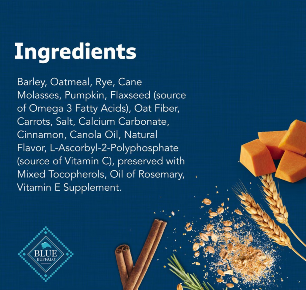 
                  
                    Blue Health Bars Baked With Pumpkin & Cinnamon Dog Treats
                  
                