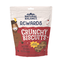 Load image into Gallery viewer, Natural Balance Rewards Crunchy Biscuits With Real Bison Small Breed  Dog Treats