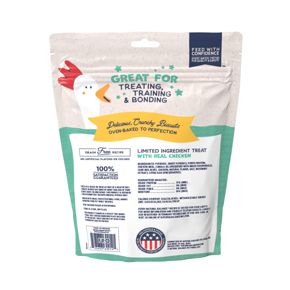 
                  
                    Natural Balance Rewards Crunchy Biscuits With Real Chicken Dog Treats
                  
                