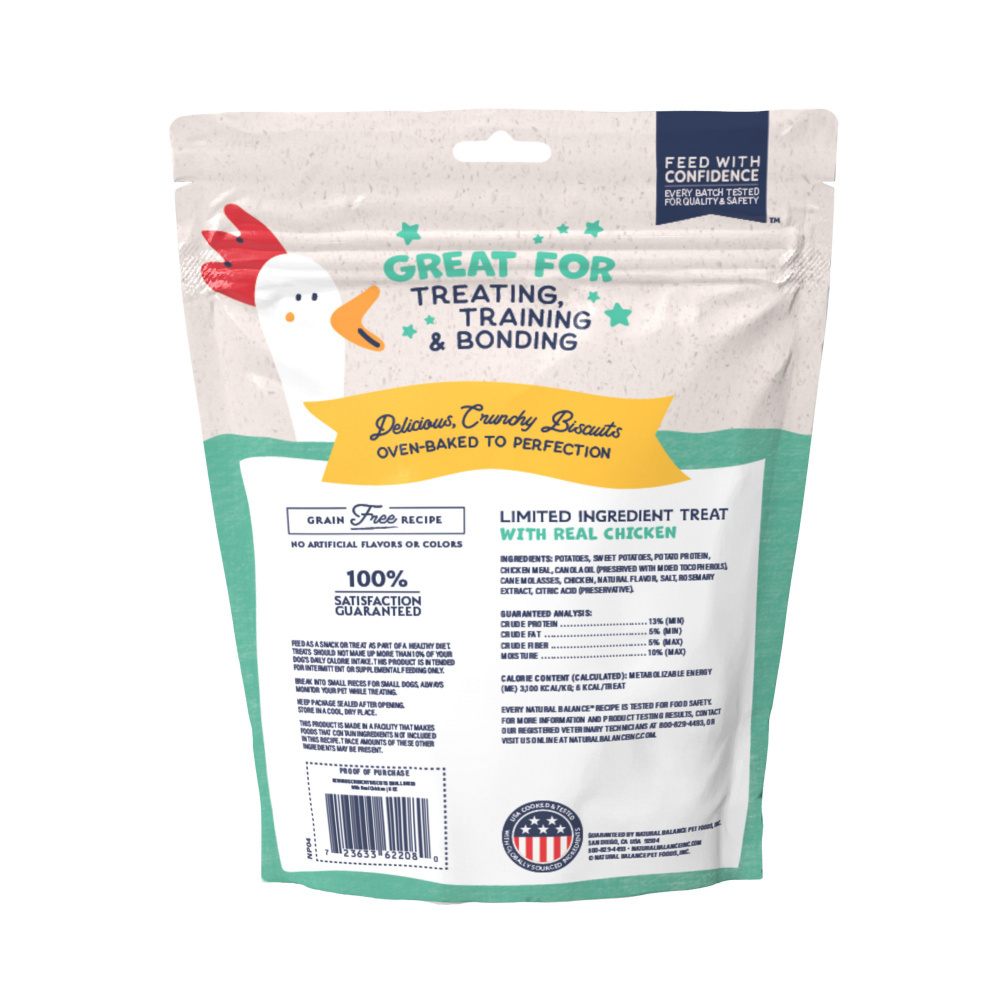 
                  
                    Natural Balance Rewards Crunchy Biscuits With Real Chicken Dog Treats
                  
                