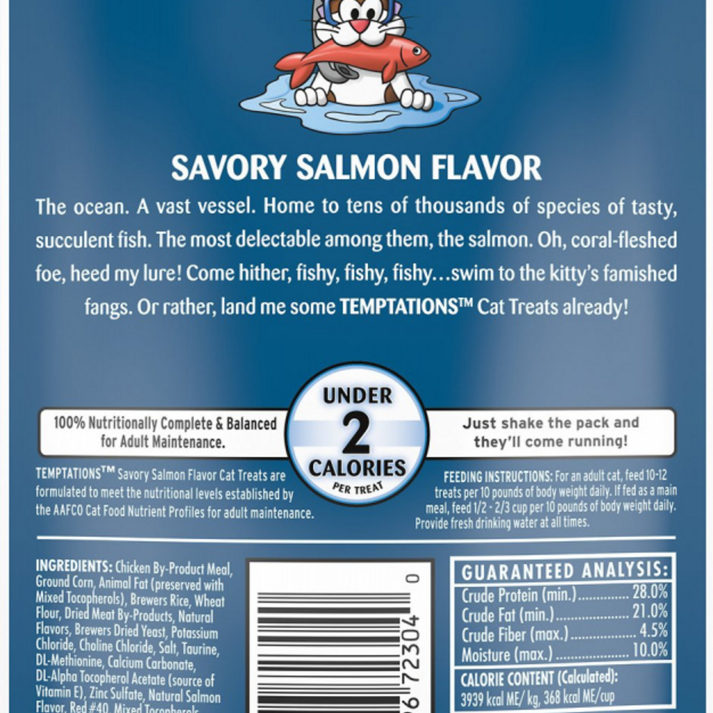 Temptations Savory Salmon Flavor Cat Treats