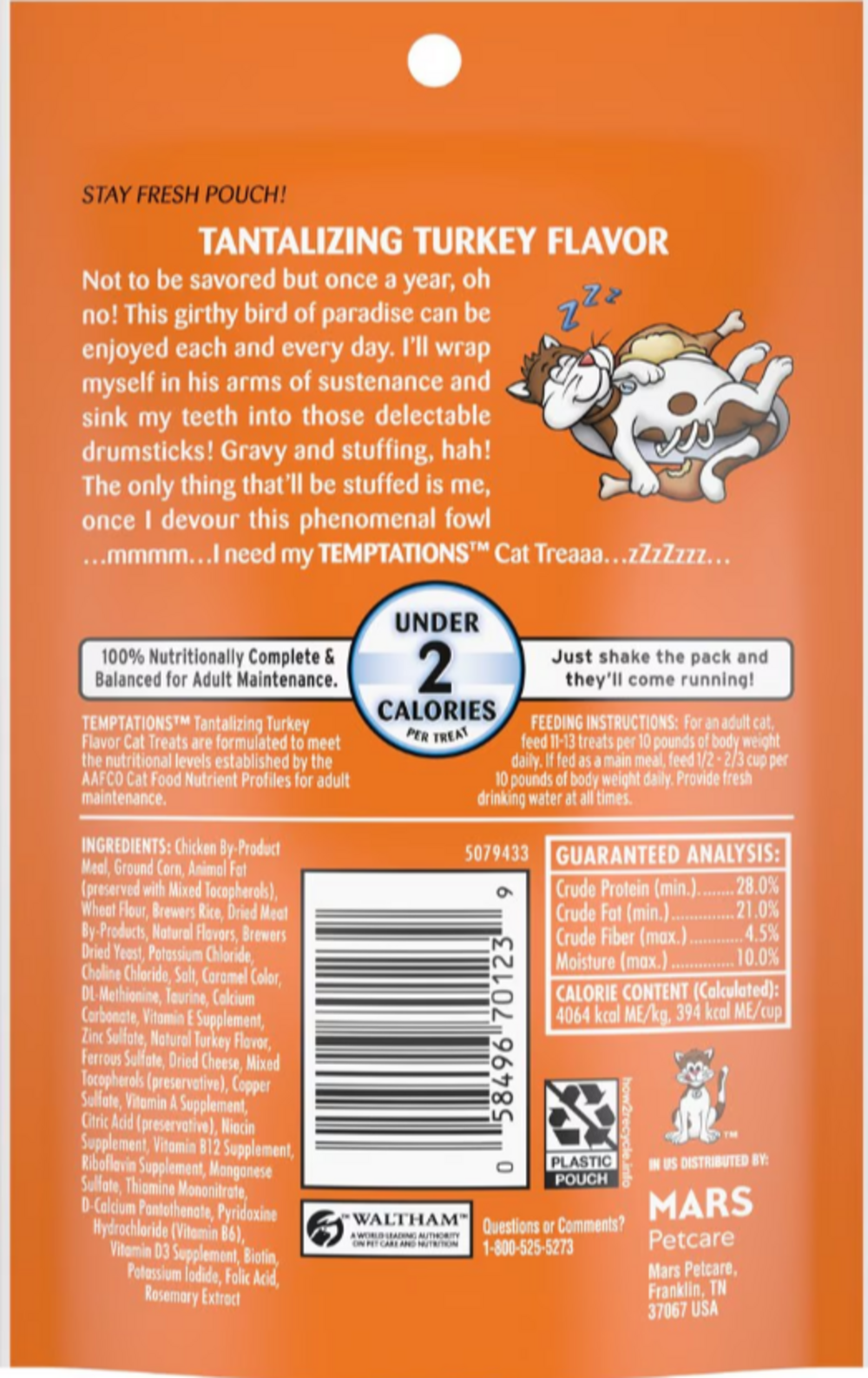 Temptations Tantalizing Turkey Cat Treats