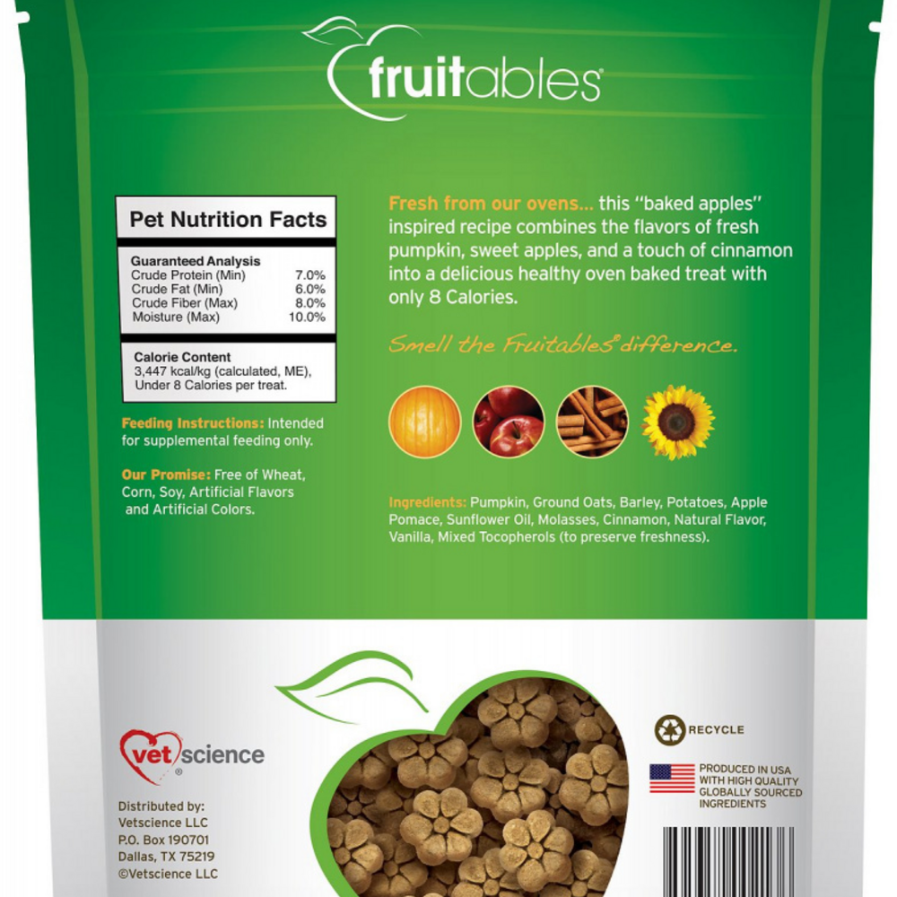 Fruitables Crunchy Pumpkin & Apple Dog Treats