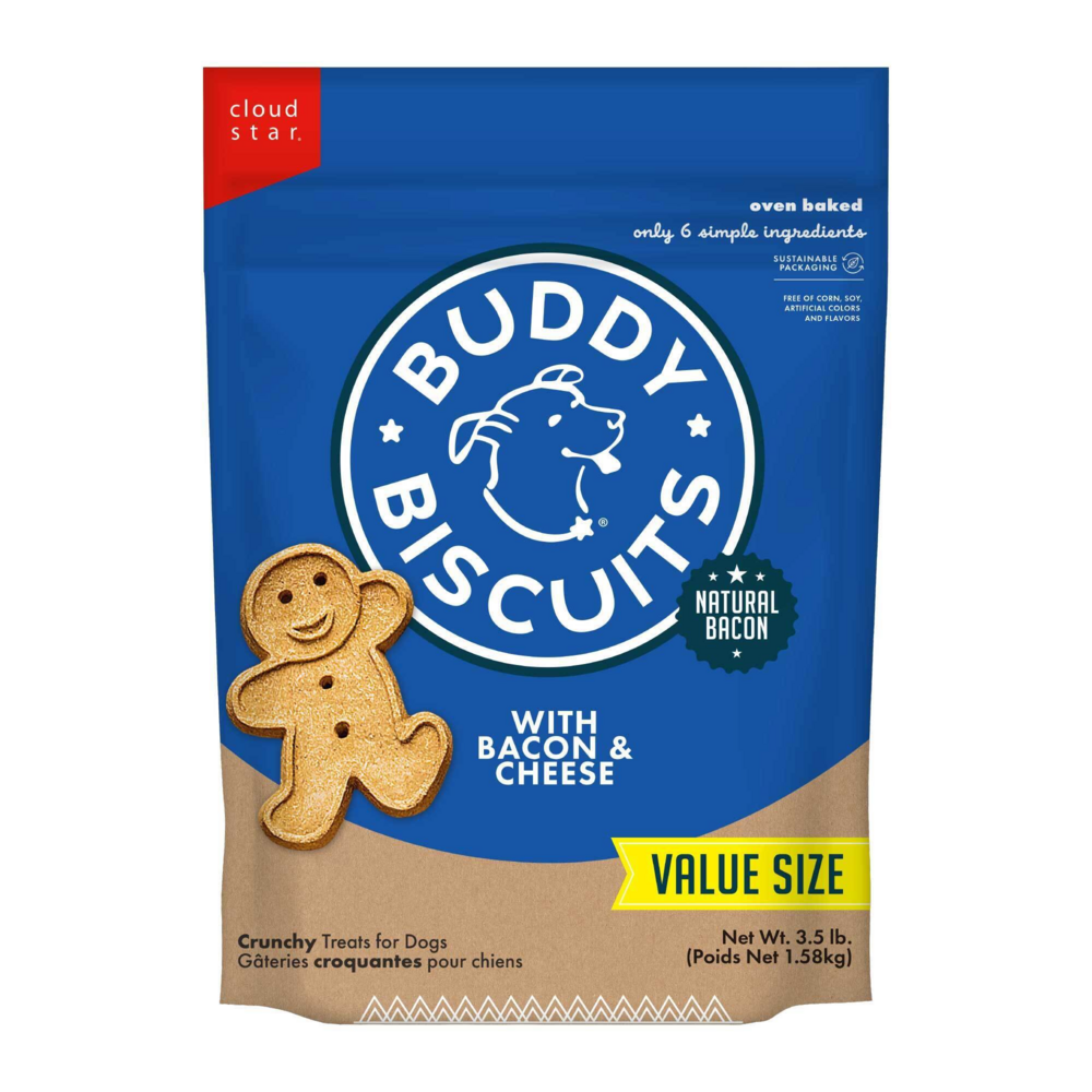 
                  
                    Buddy Biscuits Crunchy Bacon & Cheese Dog Treats
                  
                