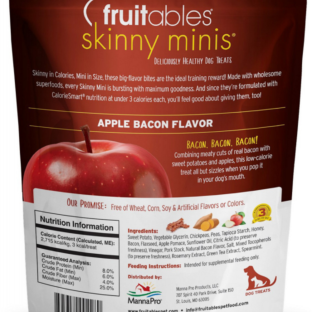 
                  
                    Fruitables Chewy Skinny Minis Apple Bacon Dog Treats
                  
                