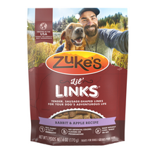 Load image into Gallery viewer, Zukes Lil&#39; Links Grain Free Rabbit and Apple Recipe for Dogs