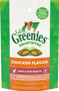 Greenies Smartbites Skin and Fur Chicken Cat Treats