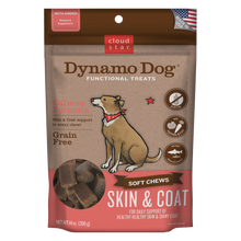 Load image into Gallery viewer, Cloud Star Dynamo Dog Functional Soft Chews Skin and Coat Salmon Dog Treats