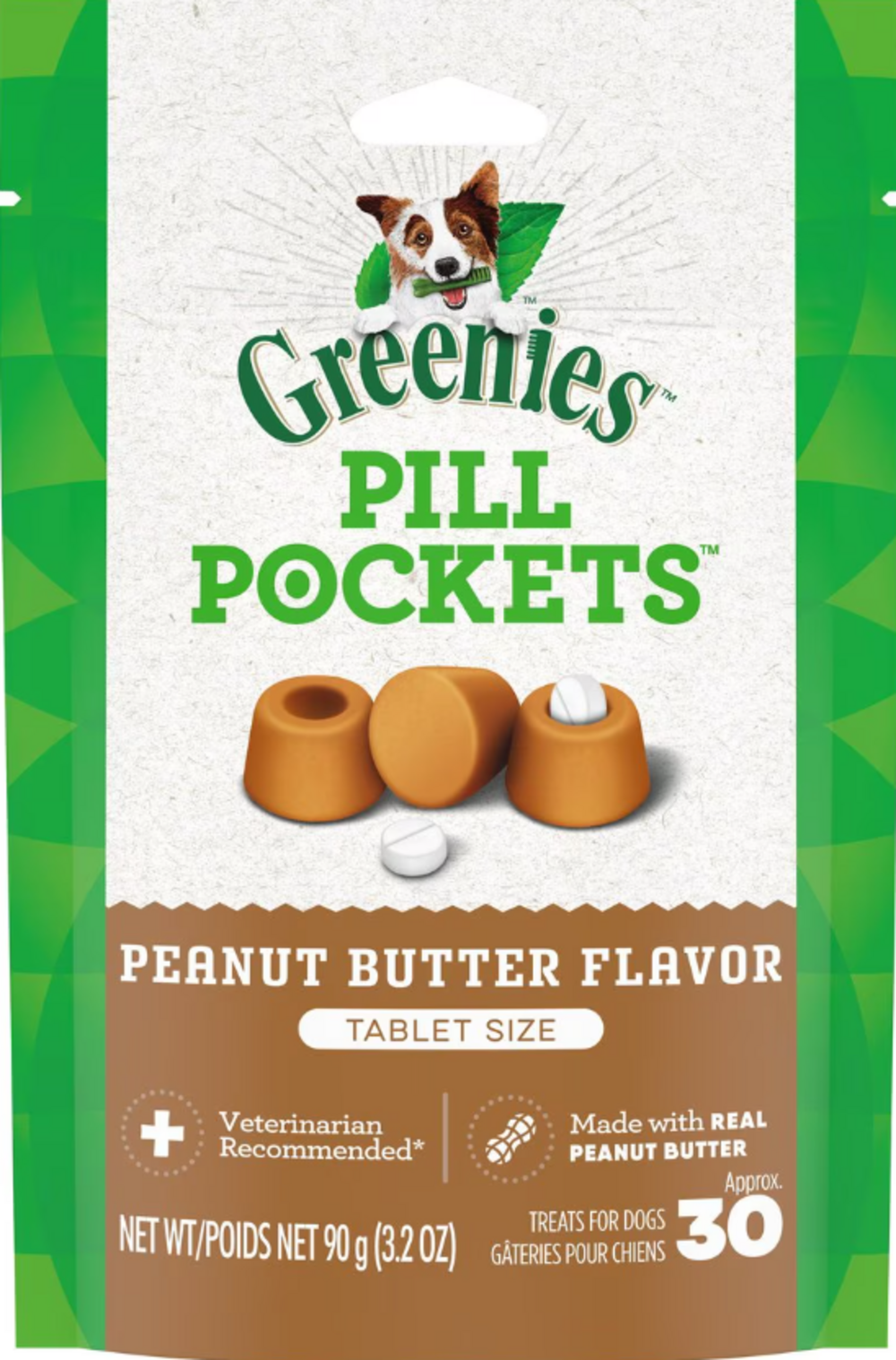 Greenies Pill Pockets Canine Peanut Butter Dog Treats