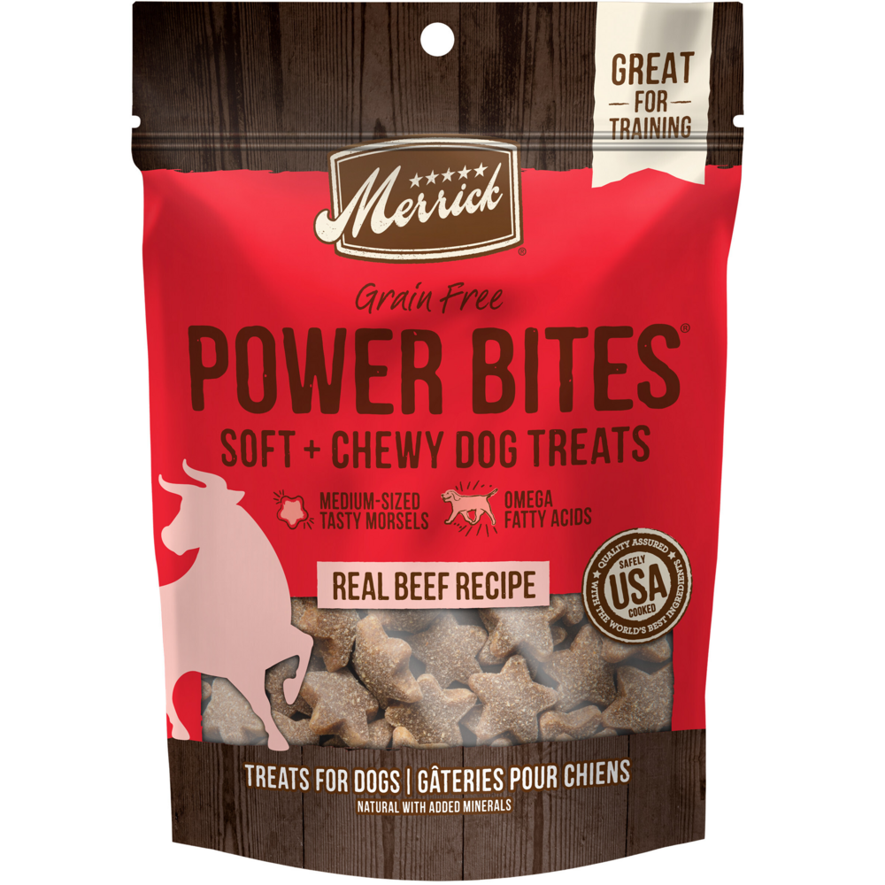 
                  
                    Merrick Power Bites Real Texas Beef Recipe Dog Treats
                  
                