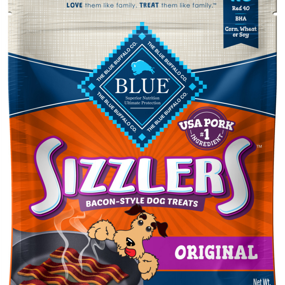 Blue Buffalo Sizzlers Bacon-Style  Dog Treats