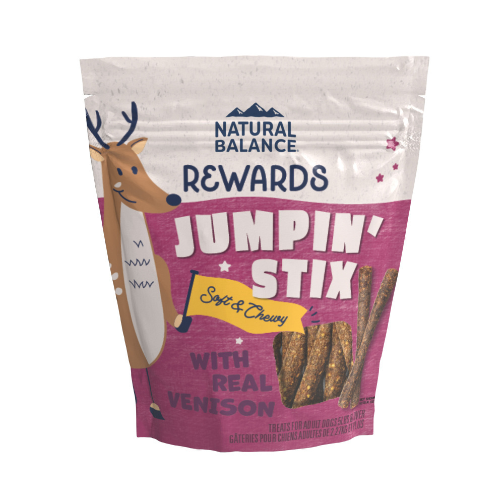 
                  
                    Natural Balance Rewards Jumpin' Stix With Real Venison Dog Treats
                  
                