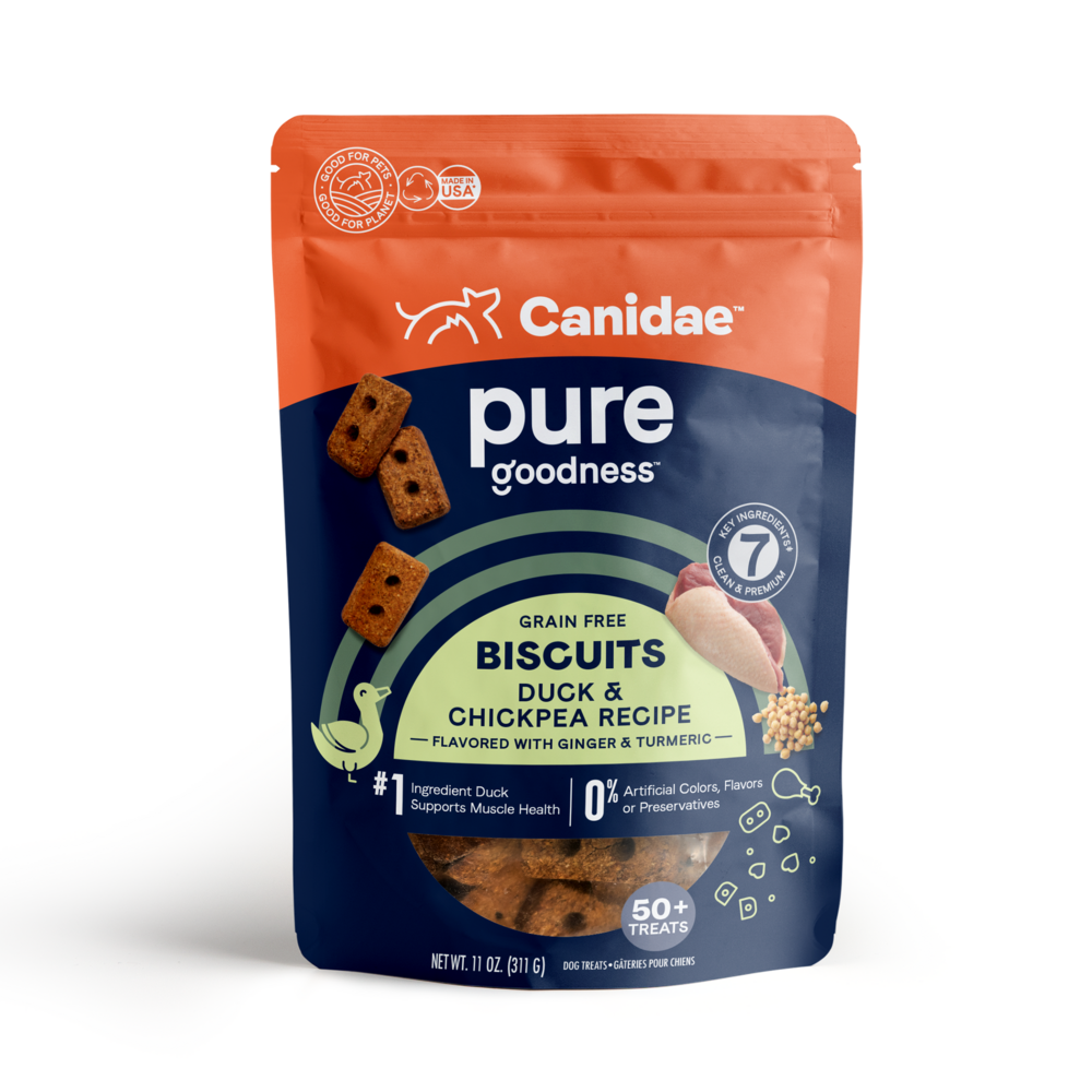 
                  
                    Canidae Grain Free PURE Heaven Biscuits with Duck and Chickpeas Dog Treats
                  
                